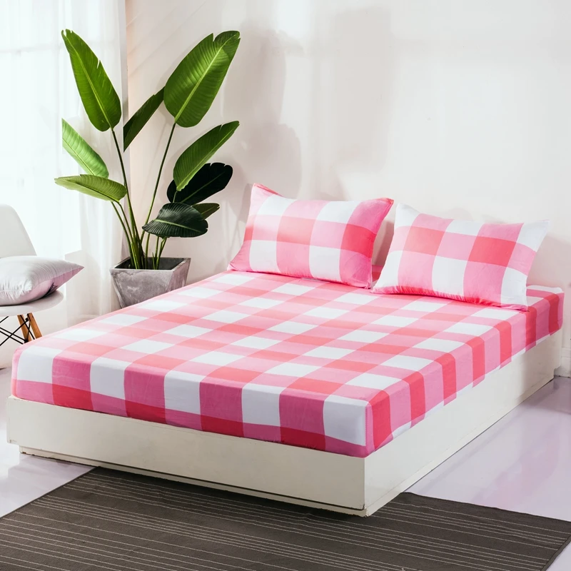 Хлопок Простыня Кровать Матрас покрытие кровати с эластичной лентой машина защитная подушка для кровати матрас протектор без наволочки - Цвет: Color8