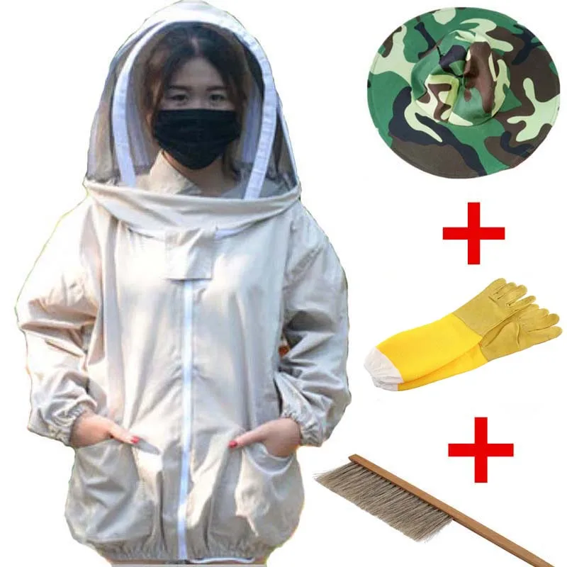 Beekeeping Suit Ladies Beekeeping Jacket Veil Set Anti-bee Breathable Protective Clothing