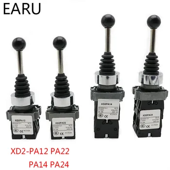 

2NO 2 Position Latch XD2-PA12 PA14 Joystick Controller Spring Return Rotary Cross Toggle Switches Reset PA22 PA24 4NO 4 Position