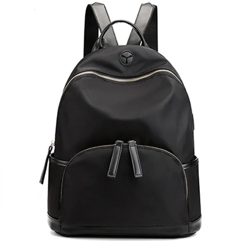 

Waterproof Nylon Usb Charging Ladies Backpack Casual Student Laptop Shoulder Bag Anti-Theft Color Backpack