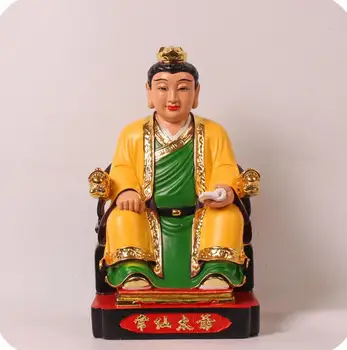 

COPPER STATUE The 12 inch colouring resin fiberglass household is dedicated to the Buddha statue of Baojia in Northeast China