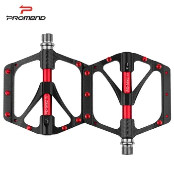 

251g Ti Axle Ultra-light Bicycle Pedals CNC Magnesium Alloy Mountain Bike Pedals Widen Titanium Pedal Road MTB 6 Bearings Black