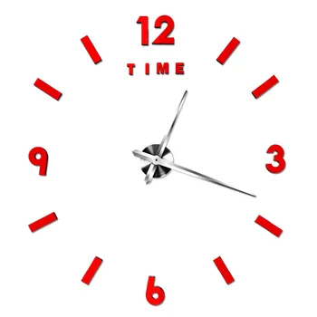 

Wall Clock Quartz Watch Modern Design Large Decorative Clock Acrylic Digital Display Wall Sticker Clock Living Room Home Clock