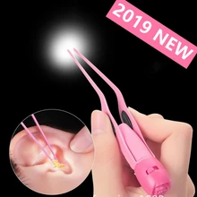 Уход за ребенком, ушной пинцет, светильник для чистки ушей, вспышка, светильник для ушей, пинцет для удаления воска, светящийся, забота о здоровье детей