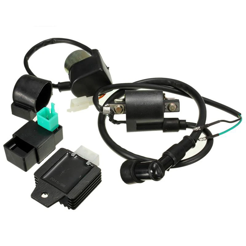 

1set CDI Box+Ignition Coil+Regulator Rectifier+Starter Relay replacement part Suitable For 50cc-125cc Scooters Mopeds ATVs