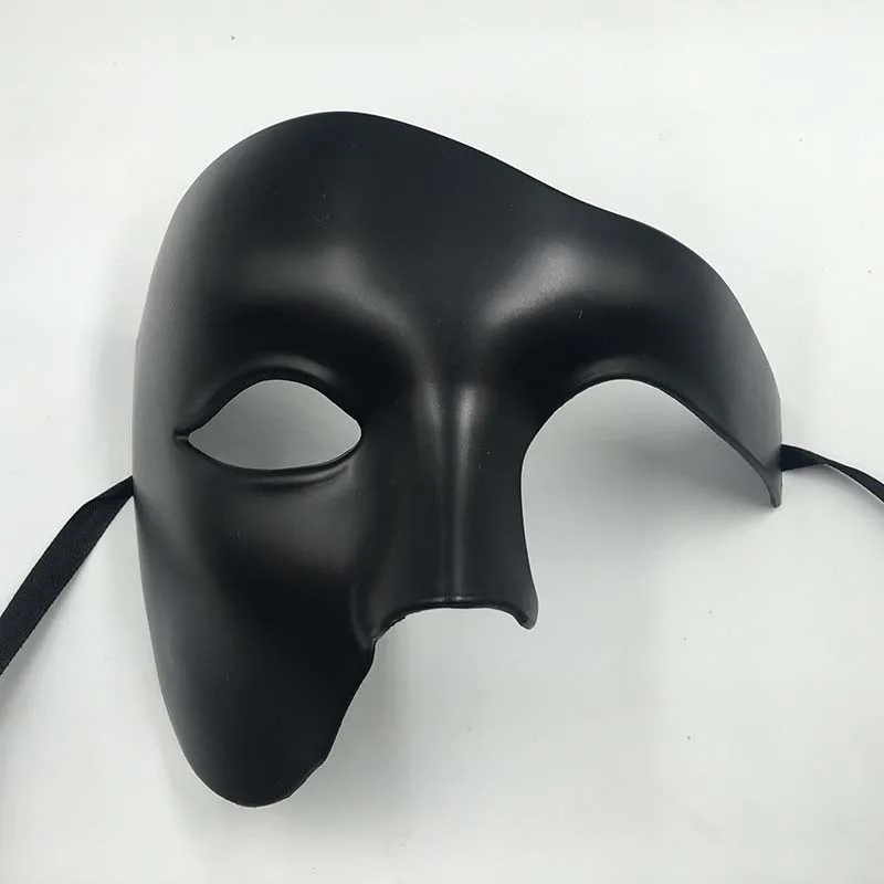 

New PVC Steampunk Phantom Masquerade Cosplay Mask Plastic Half Face Men/Women Punk Carnival Costume Props