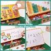 Christmas Bear Family Dress-Up Wooden Puzzles Toys Magnetic Jigsaw Change Clothes Sorting Matching Game Children Montessori Toys 4