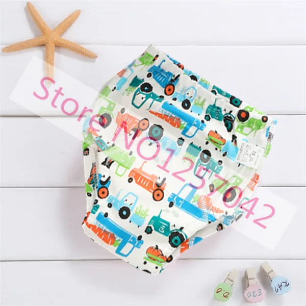 Truck Cotton Reusable Baby Training Pants Infant Shorts Underwear Cloth Diaper Nappies Baby Waterproof Training Pantie 6Layers Crotch - Цвет: Truck