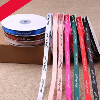 

1CM Print Letters "Just For You " Satin Ribbons Gift Packing Ribbons Wedding Party Decorative DIY Crafts supplies 45 meters/roll