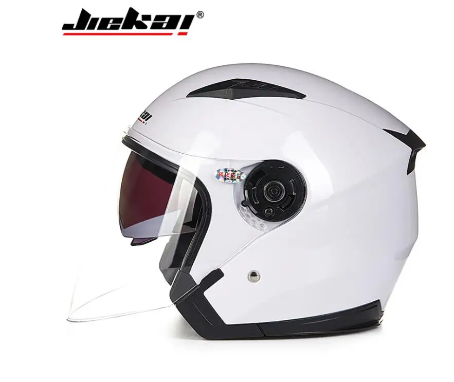 Шлем moto rcycle с открытым лицом capacete para moto cicleta cascos para гоночный мотоцикл JIEKAI винтажные шлемы с двойным объективом