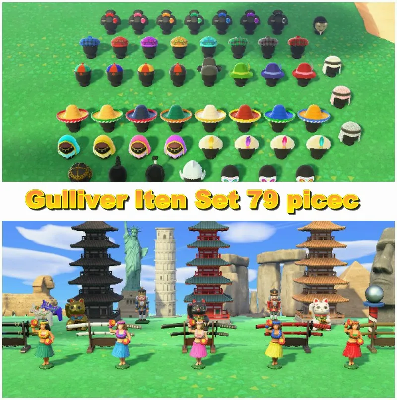 

Mermaid Pirate Gulliver Set Animal Crossing New Horizons DIY Animal Crossing Bells Golden Nugget Gold Tools NMT Recipes Dress