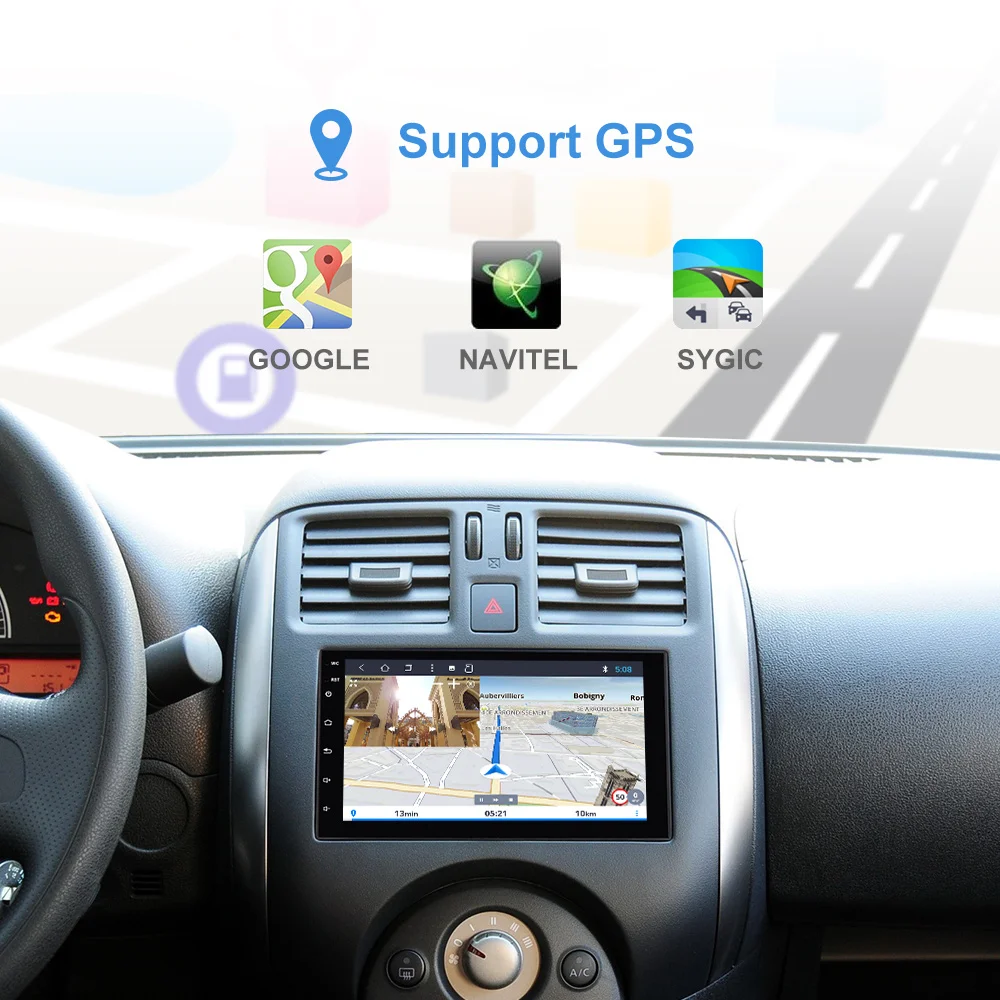  EBILAEN 2Din Android 9.0 Universal Car Multimedia For Nissan/Toyota/Corolla/VW Radio cassette playe