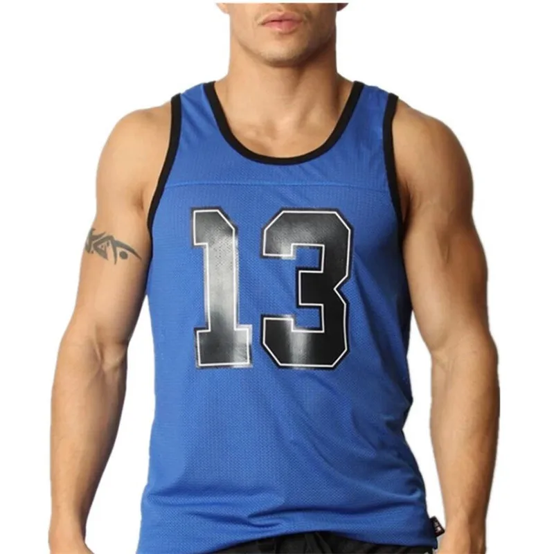 

New Basketball Men Muscle Sleeveless Shirt Tank Top male Bodybuilding Sport Running Gym Training Quick-drying Men Vest