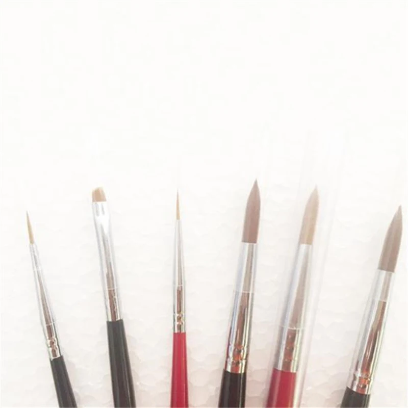 

6 Pieces/Lot High Quality Dental Lab Porcelain Ceramist Brush Pen Finest Sable Porcelain Ermine Brush Pen Set Dental Lab Tool