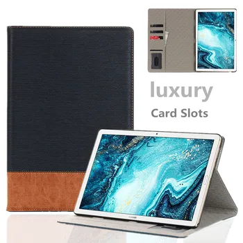 

Luxury Tablest Case for Huawei MediaPad M3 Lite 10 10.1 BAH-W09 BAH-AL00 Flip Patchwork PU Leather Surface Wallet Stand Covers