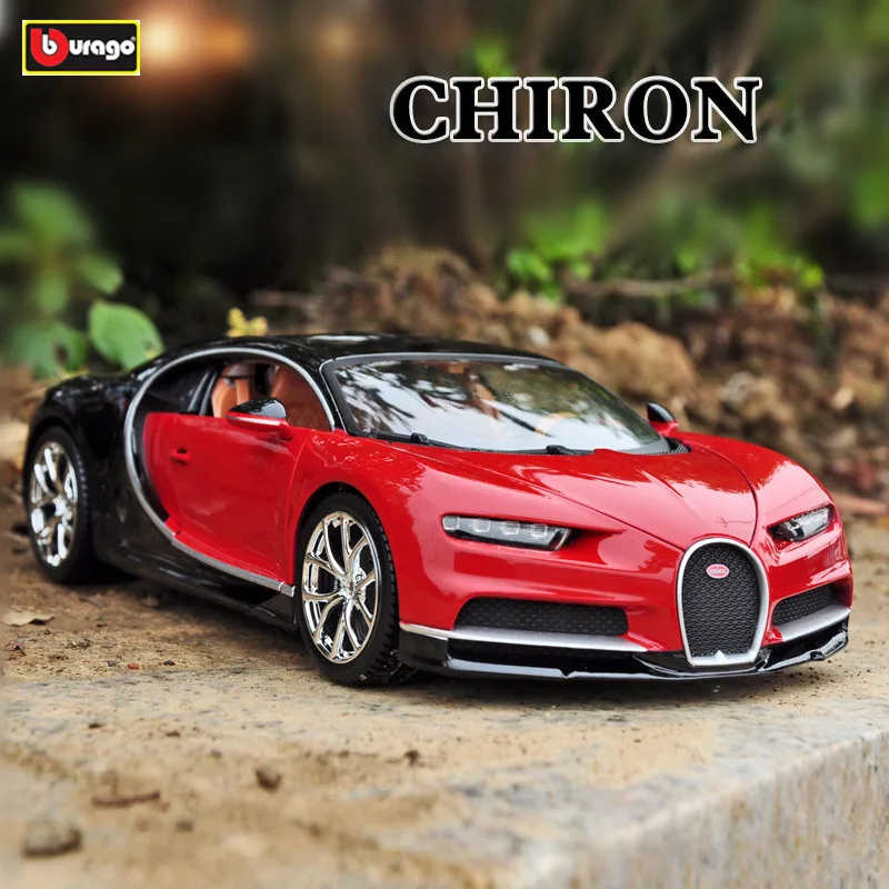 Модель автомобиля Bugatti chiron Bburago 1:18 модель коллекция украшений подарок литье под
