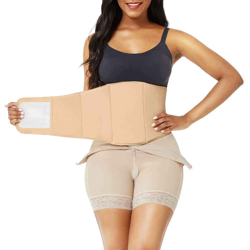 HEXIN Womens bbl Faja Ab Board Body Shaper Board Postpartum Recovery Compression Abdominal Board Flattering After Liposiction best shapewear for women