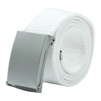 

1pc For Men And Women Waistband Buckle Student Unisex Cummerbunds Canvas Belt