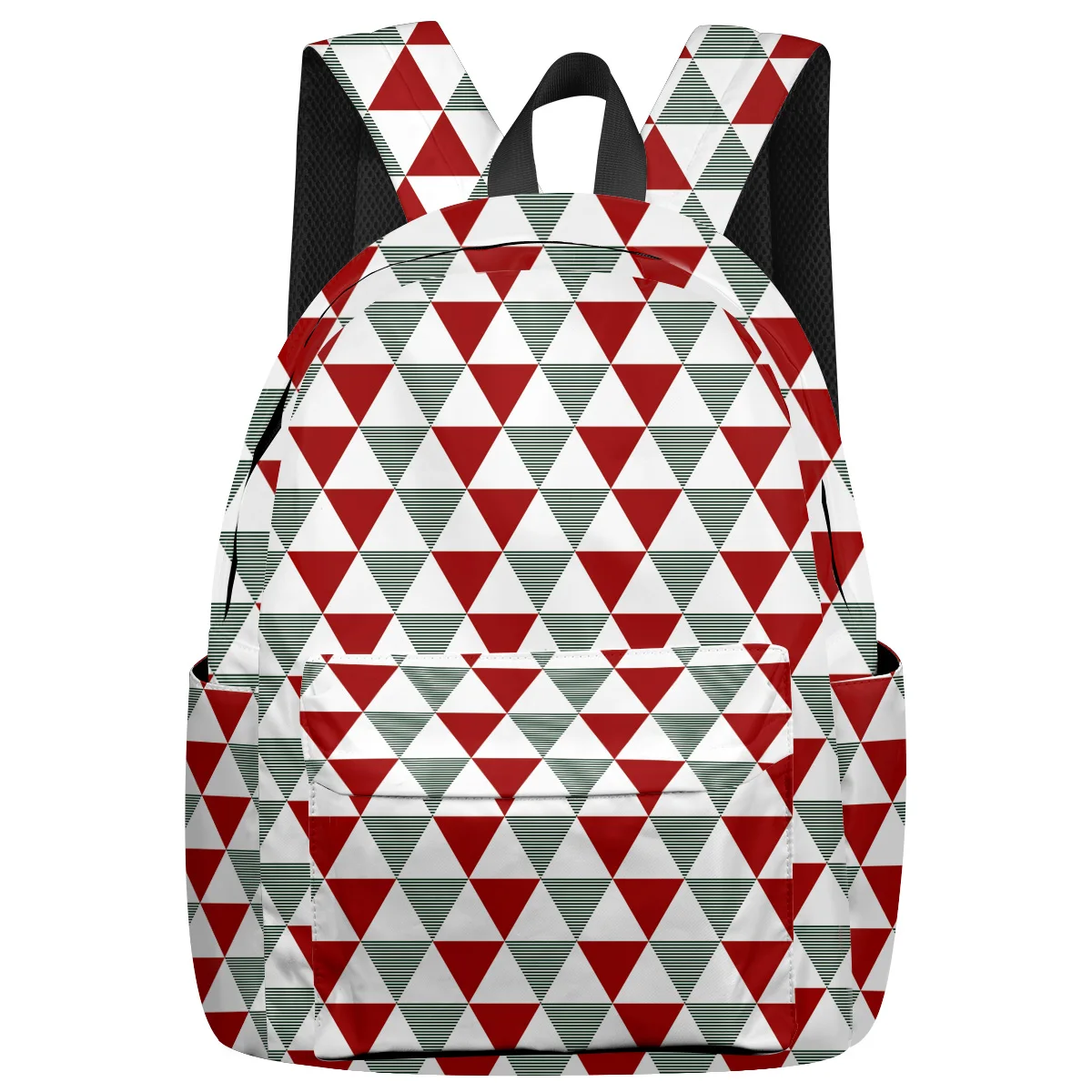 

Triangular Mosaic Senior High School Student Water-Repellent Hiking Daypacks Water Resistant Durable Fabric Child Book Bag