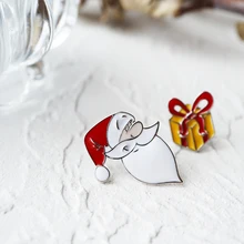 Серьги-капельки в форме животных, крошечные украшения для серег из нержавеющей стали, женские серьги-гвоздики, украшения на Рождество, подарок на год