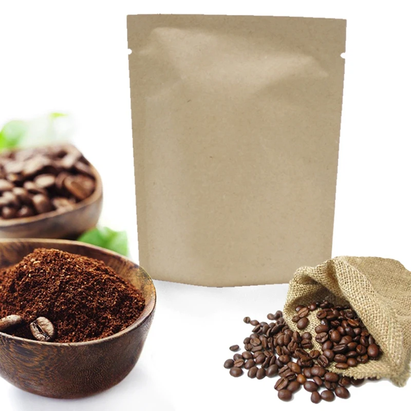 

Useful Coffee Storage Bags Kraft Paper Moisture Proof Coffee Tea Storage Tools Portable Coffee Filter Outer Bag For Travel