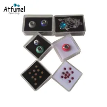 Clear Long Gemstone Jewelry Packaging Box With Soft  Foam Insert Diamond Storage Case Ring Stone Organizer Container 18Pcs
