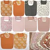 KLV Vintage Floral Double Sided Baby Bibs Cotton Linen Children's Bibs Waterproof Saliva Towel Scarf Bandana Feeding Baby Stuff 1