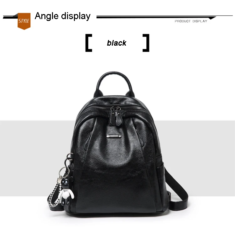 BagsLadies 2019new модных BackpackSmallCasualLitchiDesignBackpack