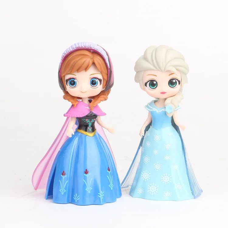 Disney Aisha Anna Q Версия 6 одеваются Принцесса одеваются София Аврора игрушки украшения с принцессами кукла подарок