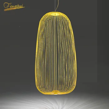 

Rural Creative Little Bird Cage LED Pendant Lamp Lighting Fixtures Modern Pendant Lights Restaurant Kitchen Decor Hanging Lamps