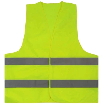 

10 Pcs Green Reflective High Visibility Safety Vest With Hi Vis Silver Strip For Men Women Work Construction Cycling Running Cro