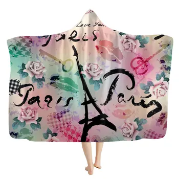 

British style hooded blanket custom blanket throw flannel wearable blanket bedding for picnic travel plush blanket hoodie