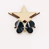 10PCS/Lot 2.2*2.8CM Resin Alloy Flatback Butterfly Button For DIY Clothing Applique Metal Wedding Embellishment Jewelry Craft 4