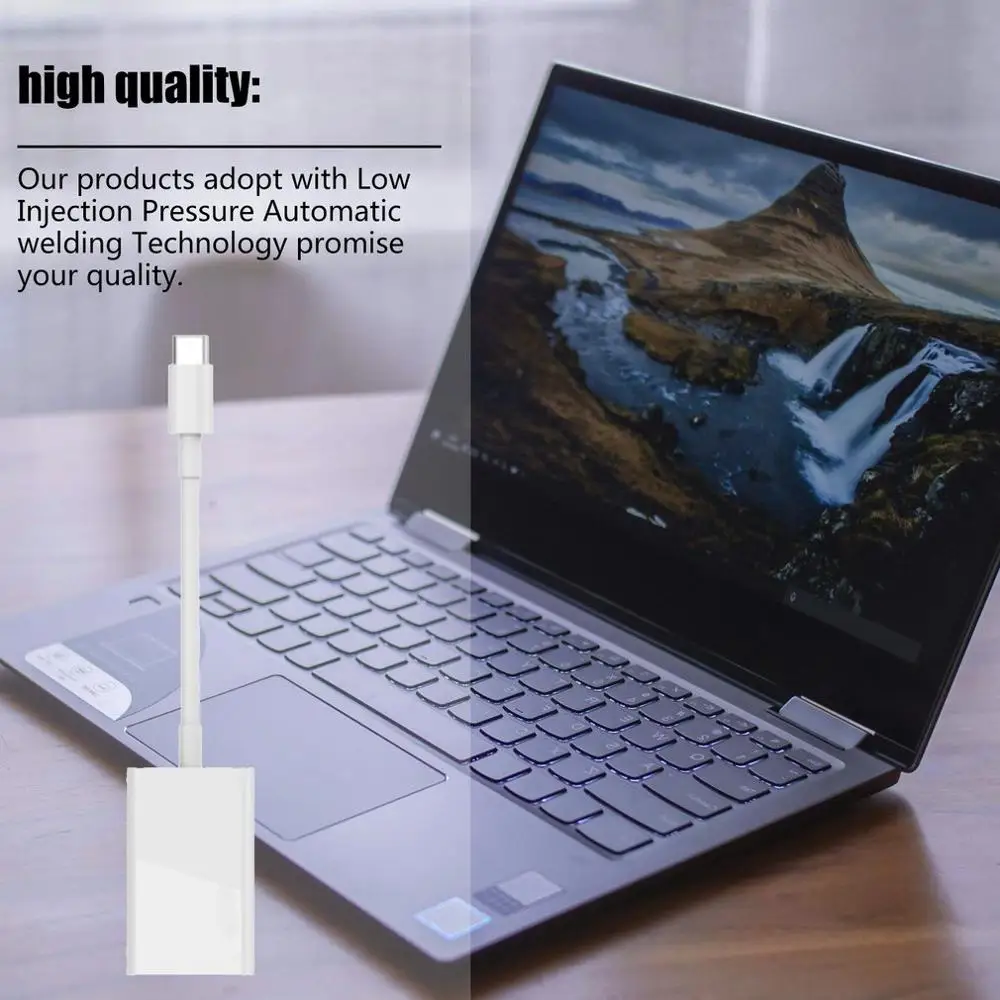 USB C to HDMI Adapter 4K 60Hz Type C 3.1 Male to HDMI Female Cable Adapter Converter for Samsung for Huawei