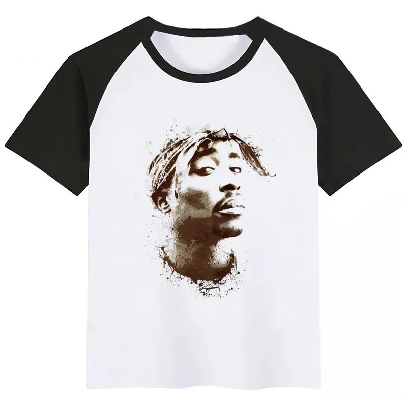 TUPAC/детская футболка летние топы для девочек и мальчиков с рисунком из мультфильма; повседневная детская футболка с короткими рукавами; детская одежда - Цвет: D013G