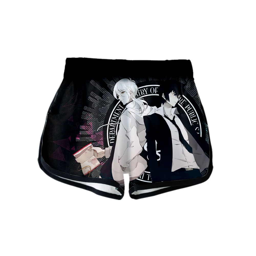 Psycho-Pass 3D Fashion Casual Shorts Popular Elastic Waist Shorts Women Cotton 3D Exclusive Hip Hop Hot Summer Short S-XL
