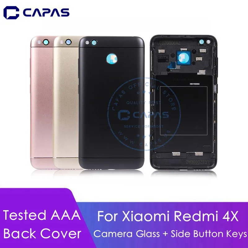 Задняя крышка для Redmi 4X + стекло камеры боковые кнопки металлический корпус Xiaomi