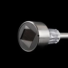 1х Солнечный свет из нержавеющей стали на солнечных батареях садовый пост дорожка светодиодный газон патио Рождество