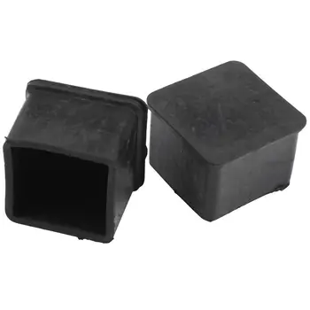 

Furniture Chair Square Leg Protector Soft PVC Foot black