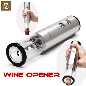 

Youpin Wine Bottle Opener Circle Joy Stainless Steel Automatic Wine Electric Corkscrew Smart Automatic Cork Out Tool