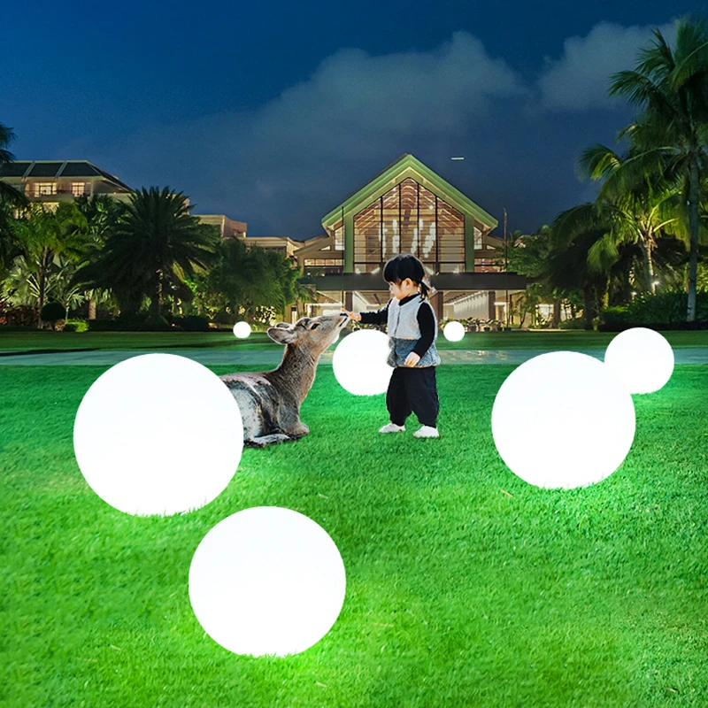 

Waterproof LED Garden Ball Light Landscape Lighting Deco Jardin Exterieur Outdoor Party Wedding Bar Piscina Floating Lawn Lamps