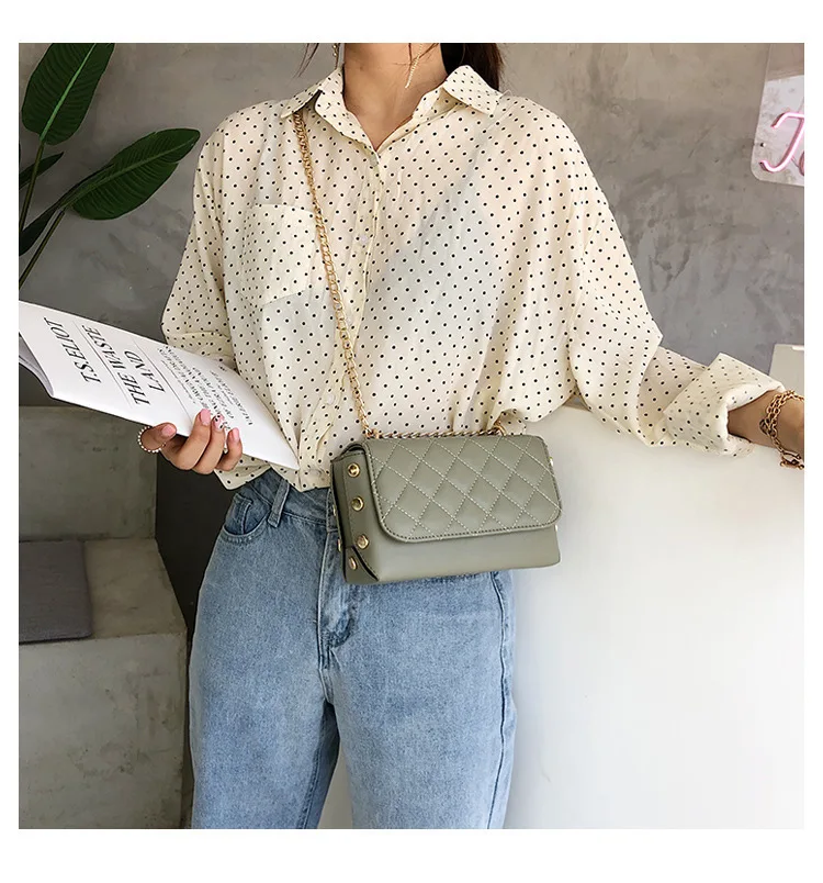 Female Crossbody Bag Women High Quality PU Leather Luxury Handbag Designer Sac A Main Ladies Lattice Shoulder Messenger Bag