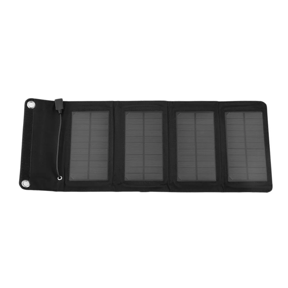 

Portable 7W 5V Folding Solar Charger High Quality Solar Panel Charger USB Output Camping Charger for Mobile Phone 195*105*25mm