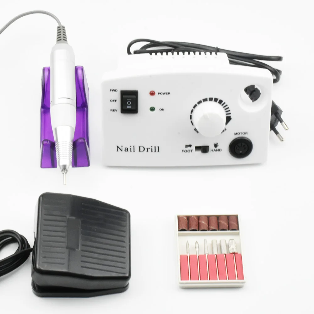 20W Electric Nail Drill Machine 35000RPM Pro Diamond Nail Cutter Maniure Machine Pedicure Nail Drill Nail Polisher Tool