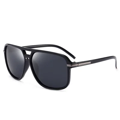 Поляризационные солнцезащитные очки для мужчин, негабаритные Квадратные Зеркальные Солнцезащитные очки для рыбалки, брендовые дизайнерские ретро очки для рыбалки