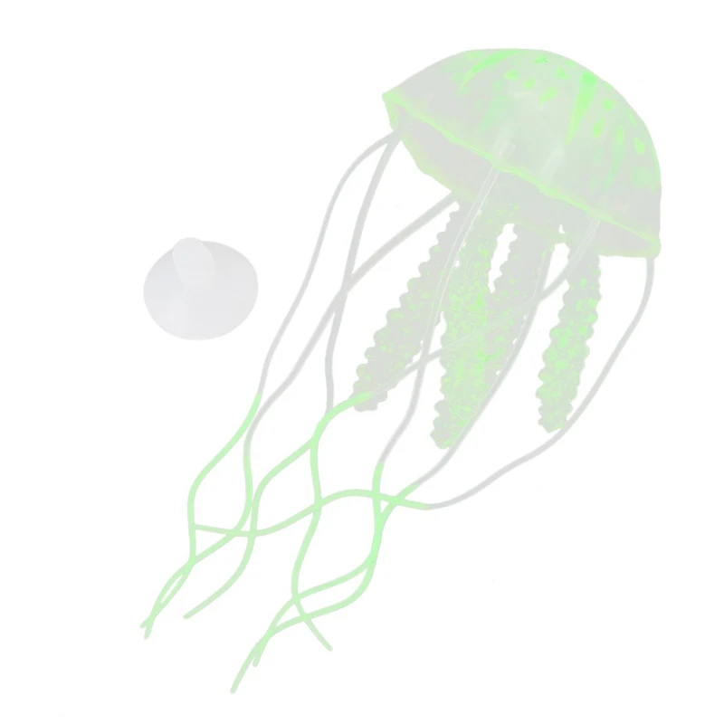 Domire Green Glowing Effect Artificial Fake Jellyfish for Fish Tank Decoration Ornament | Дом и сад