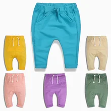 Осенняя брендовая одежда в европейском и американском стиле, новые стильные детские штаны из чистого хлопка без ворса, очень красивые детские штаны для детей 1-2 лет