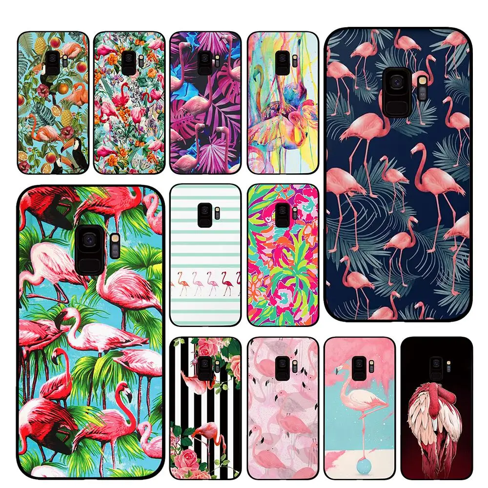 

Summer Tropics Flamingo Phone Case for Samsung Galaxy A6 A8 Plus A7 A9 2018 A5 2017 18 J530 J7 J8