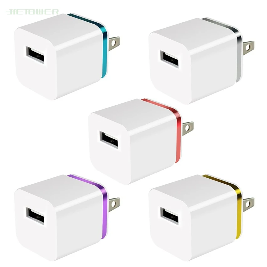 50 шт./партия настенный адаптер питания 5 В 1A один usb-порт зарядное устройство для телефона вилка США путешествия для iPad iPhone samsung sony huawei