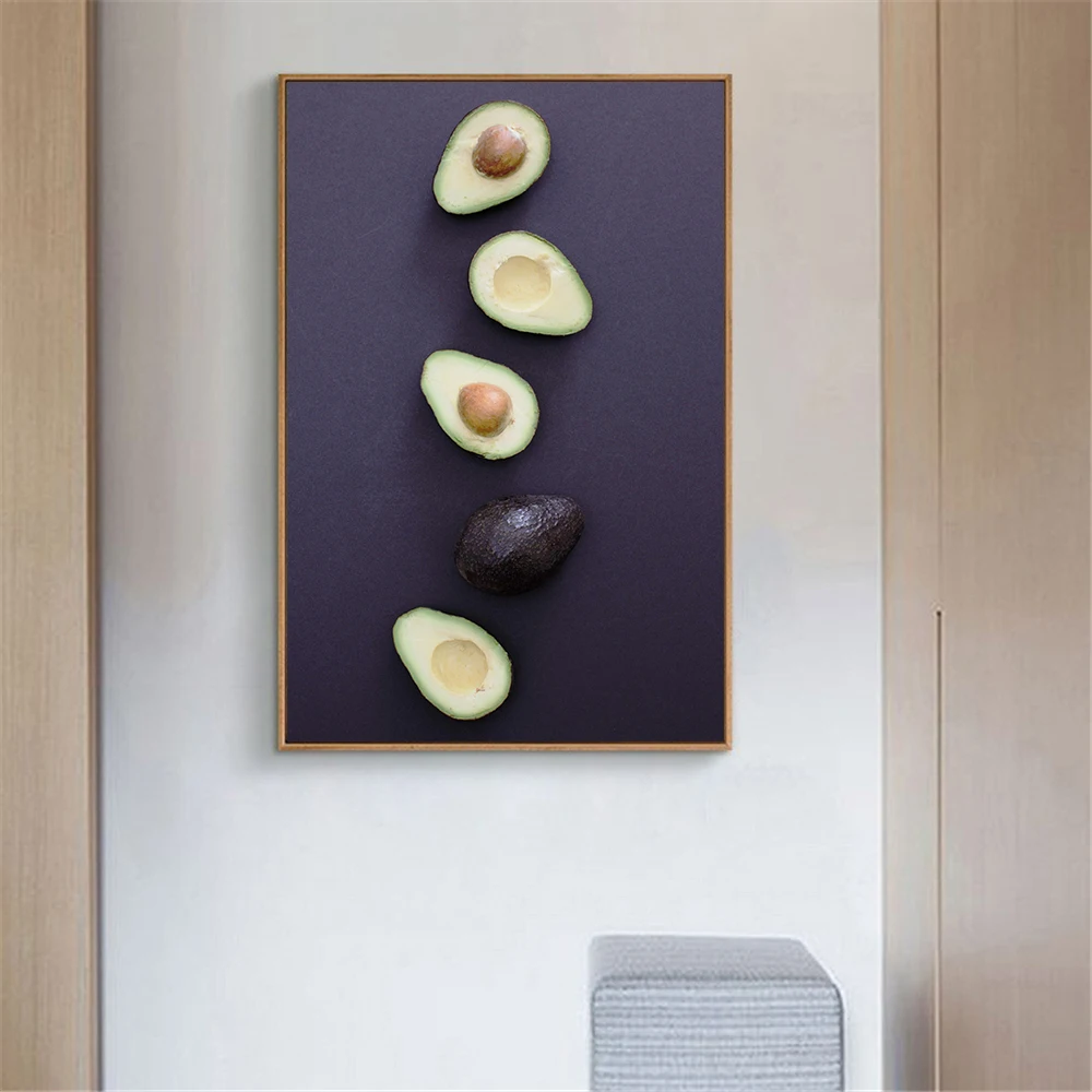 Avocado Poster Food Fruit Hd Print Vegetable Wall Artwork Nordic Style Modern Home Decoration Canvas Pictures For Kitchen Poster
